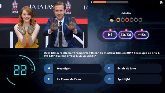 Tapis rouge et statuettes